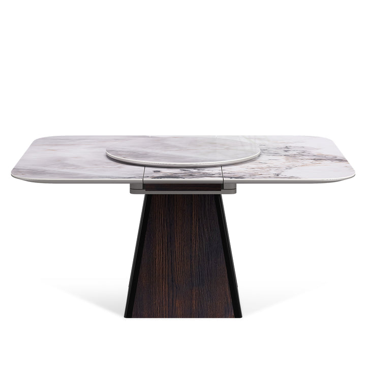 Modern Extendable Sintered Stone Dining Table DALE White Background