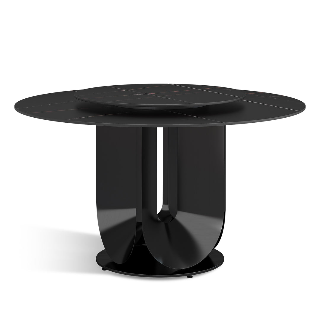 Modern Sintered Stone Round Dining Table HUGO Panoramic