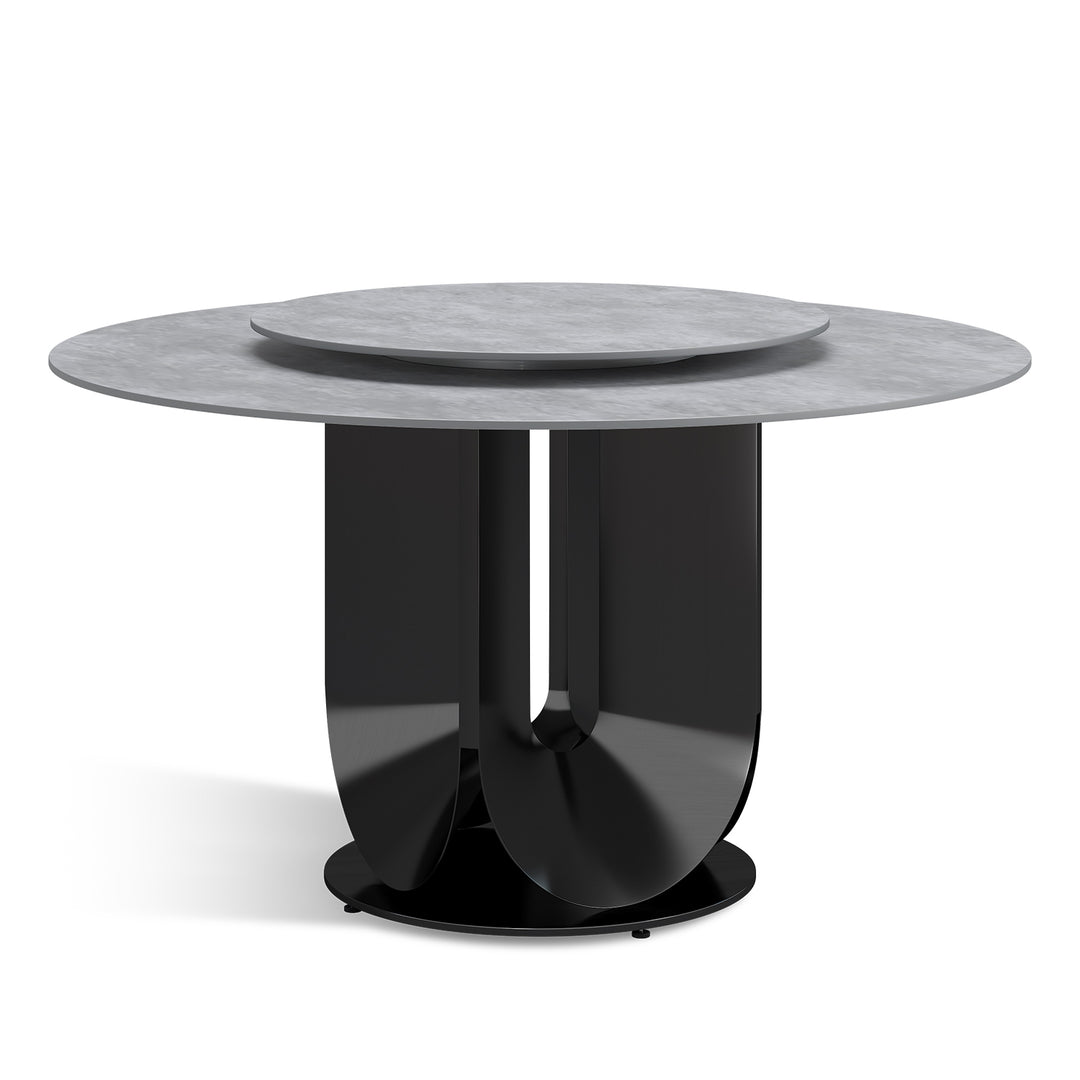 Modern Sintered Stone Round Dining Table HUGO Still Life
