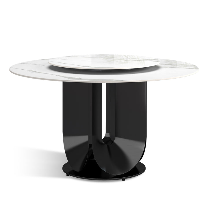 Modern Sintered Stone Round Dining Table HUGO Environmental