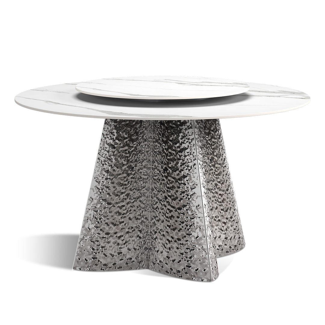 Modern Sintered Stone Round Dining Table JULIA Close-up