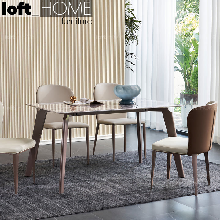 Modern Sintered Stone Dining Table LEGGY Primary Product