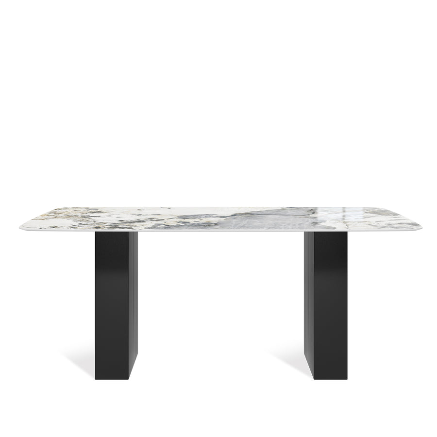 Modern Sintered Stone Dining Table BLAKE White Background