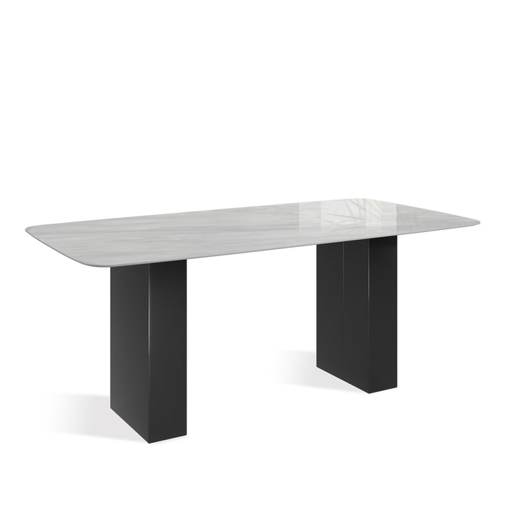 Modern Sintered Stone Dining Table BLAKE Situational