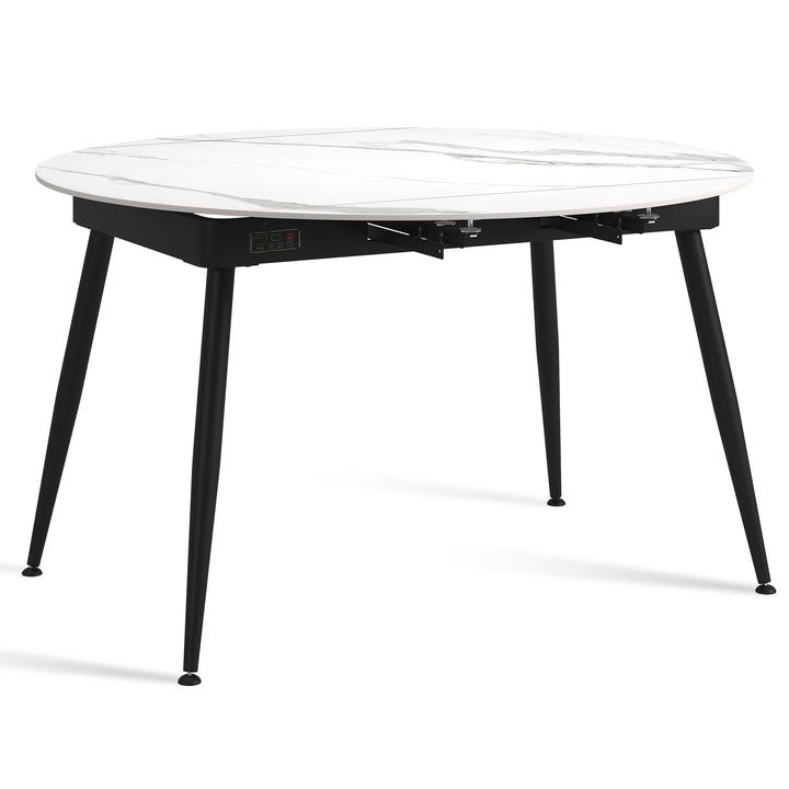 Modern Extendable Sintered Stone Round Dining Table KADY Panoramic
