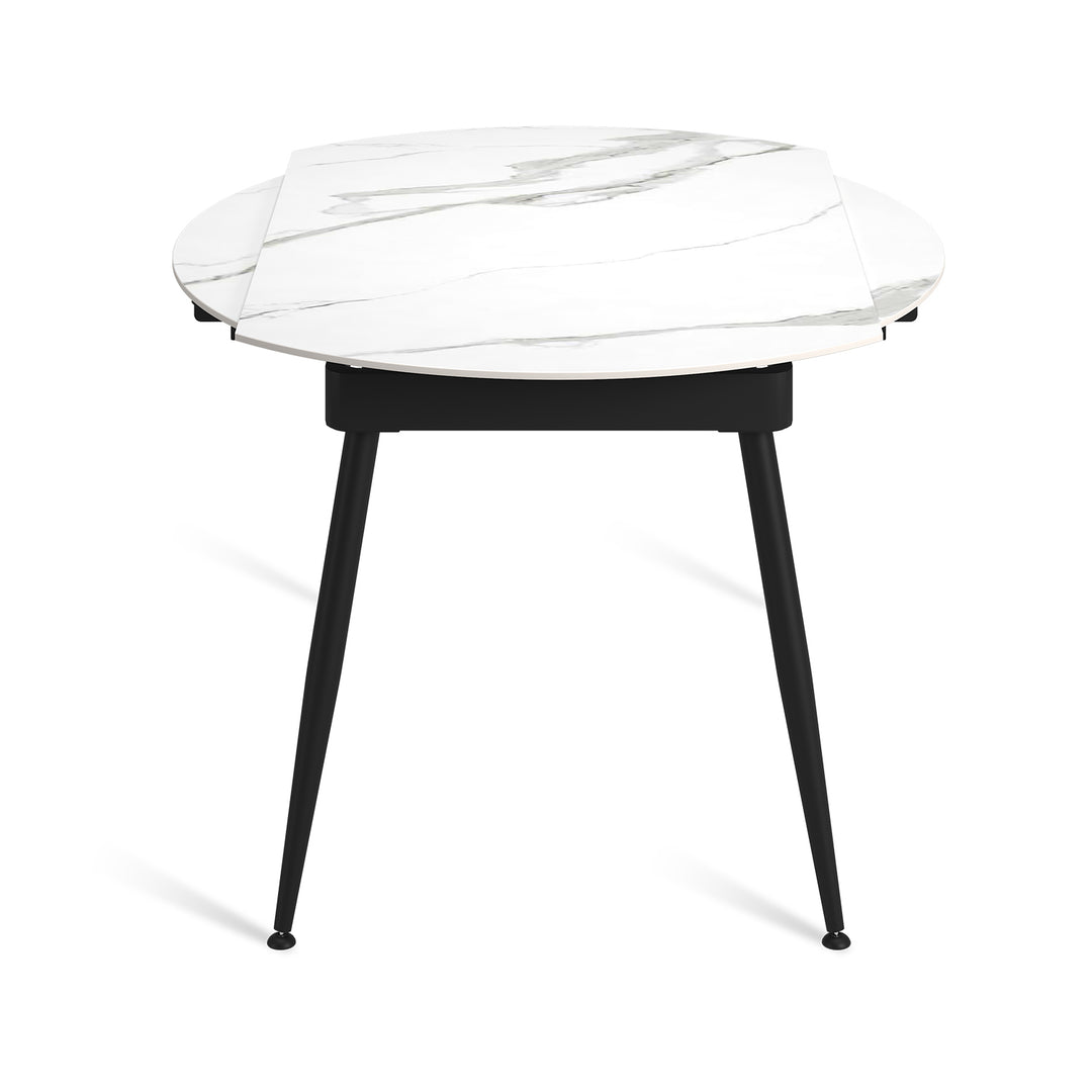 Modern Extendable Sintered Stone Round Dining Table KADY Detail