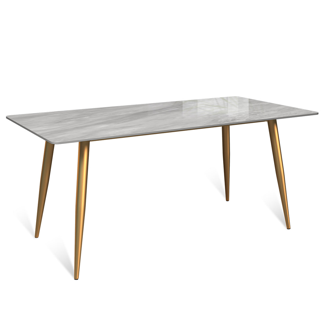 Modern Sintered Stone Dining Table CELESTE GOLD Situational
