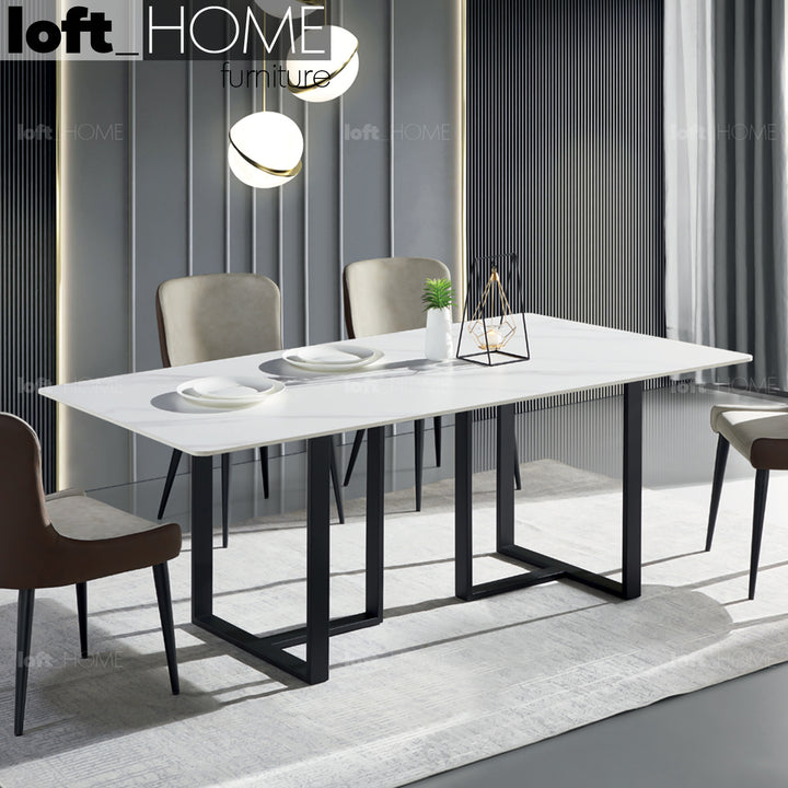 Modern Sintered Stone Dining Table GEMINI Primary Product