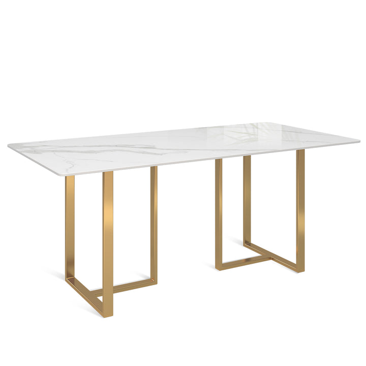 Modern Sintered Stone Dining Table GEMINI GOLD Conceptual