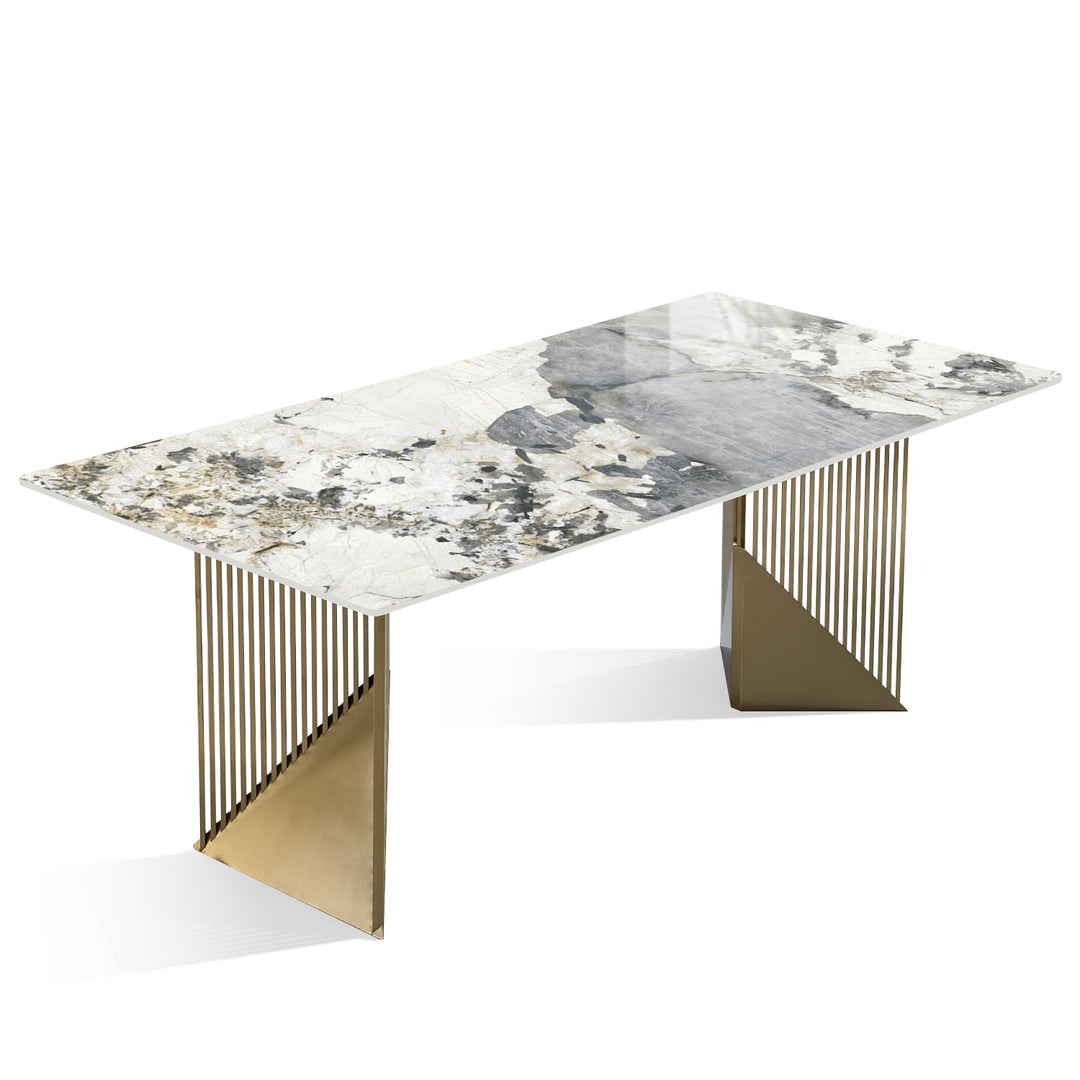 Modern Sintered Stone Dining Table LUXOR Layered