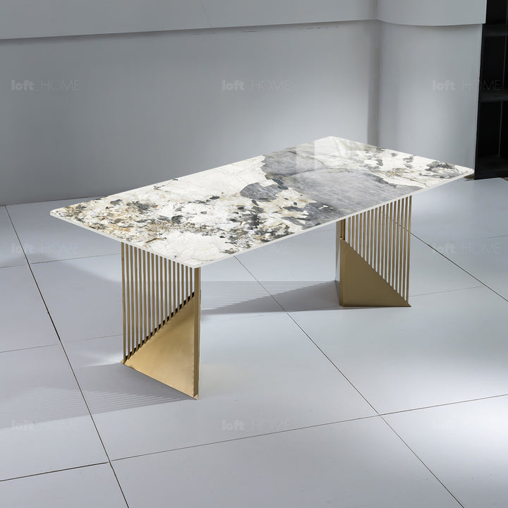 Modern Sintered Stone Dining Table LUXOR In-context