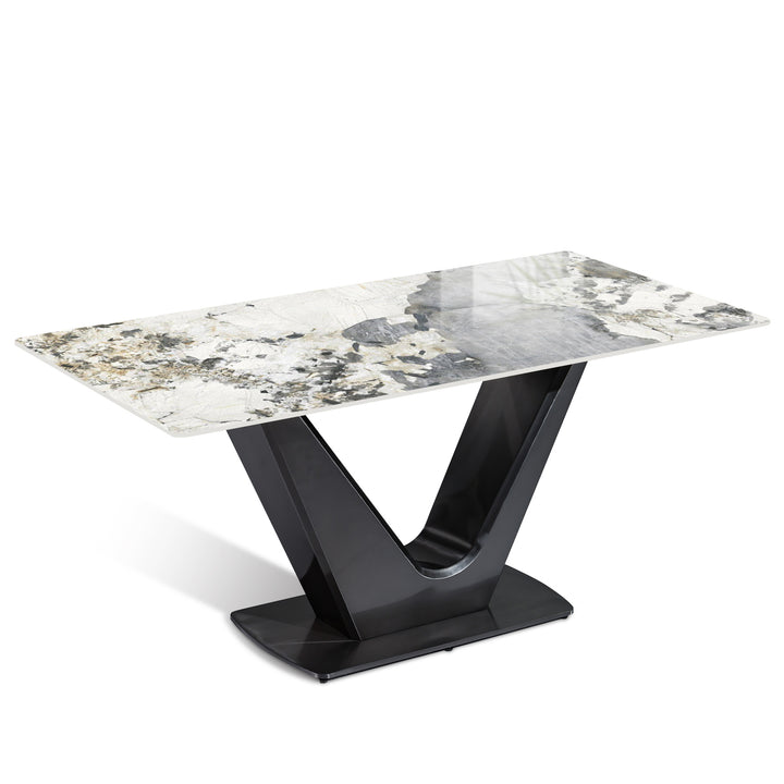 Modern Sintered Stone Dining Table TITAN V Layered