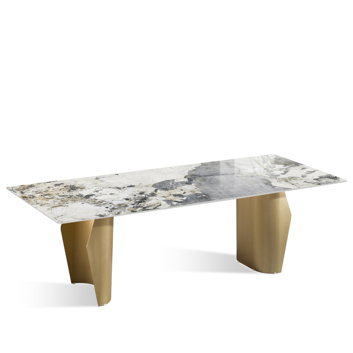 Modern Sintered Stone Dining Table EDGE Layered