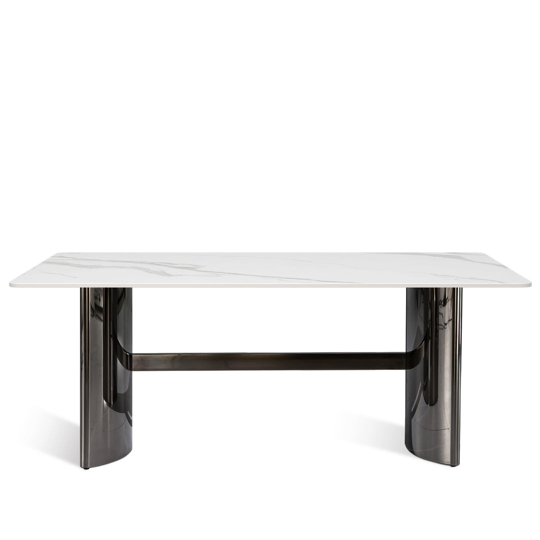 Modern Sintered Stone Dining Table BLITZ White Background