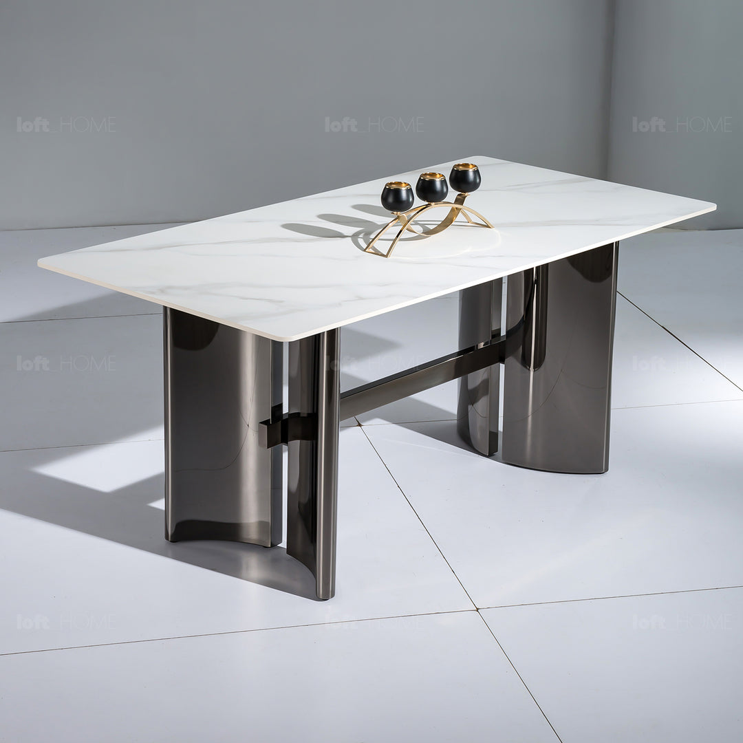 Modern Sintered Stone Dining Table BLITZ In-context
