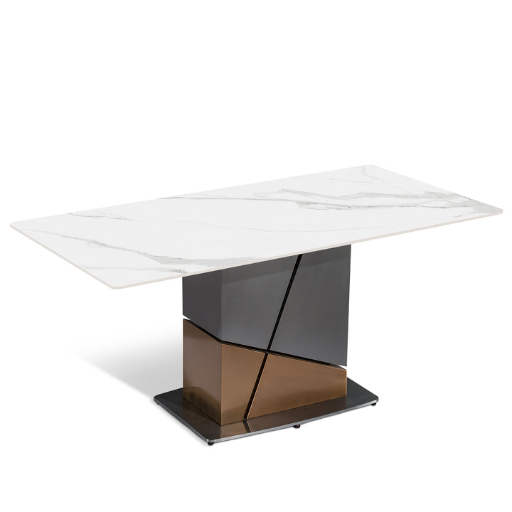 Modern Sintered Stone Dining Table SCULPTURAL Panoramic