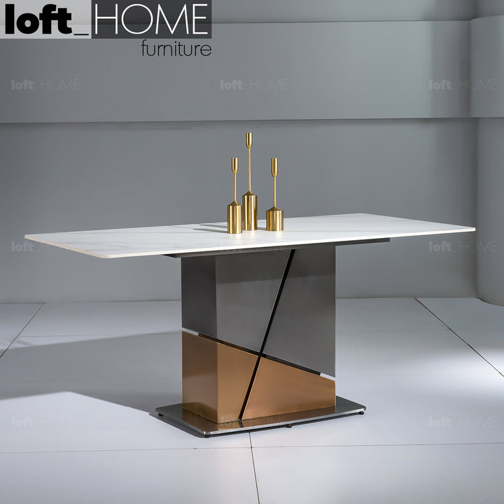 Modern Sintered Stone Dining Table SCULPTURAL Primary Product