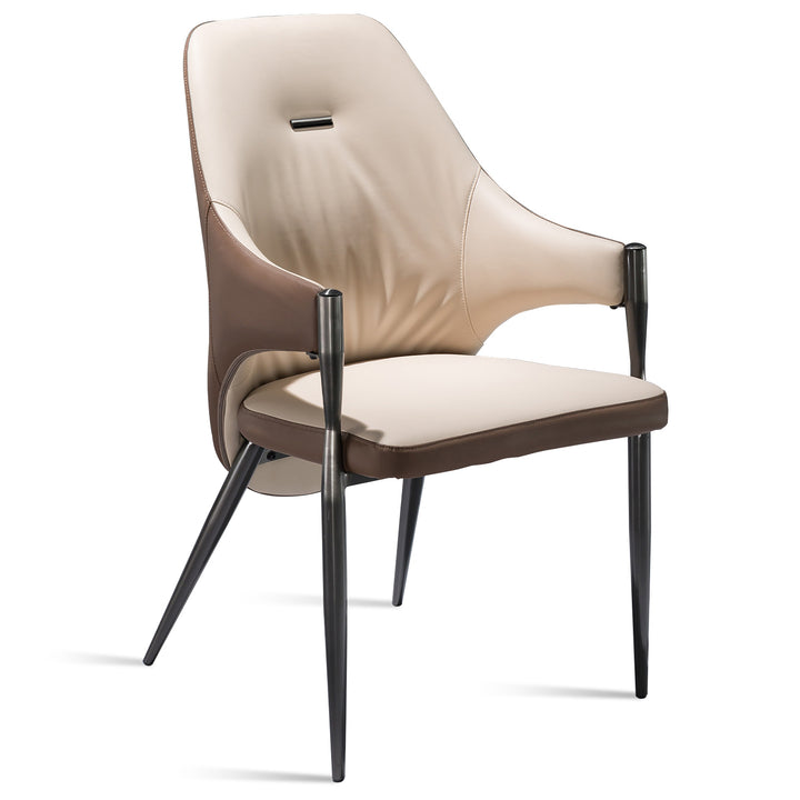 Modern PU leather Dining Chair AYE White Background