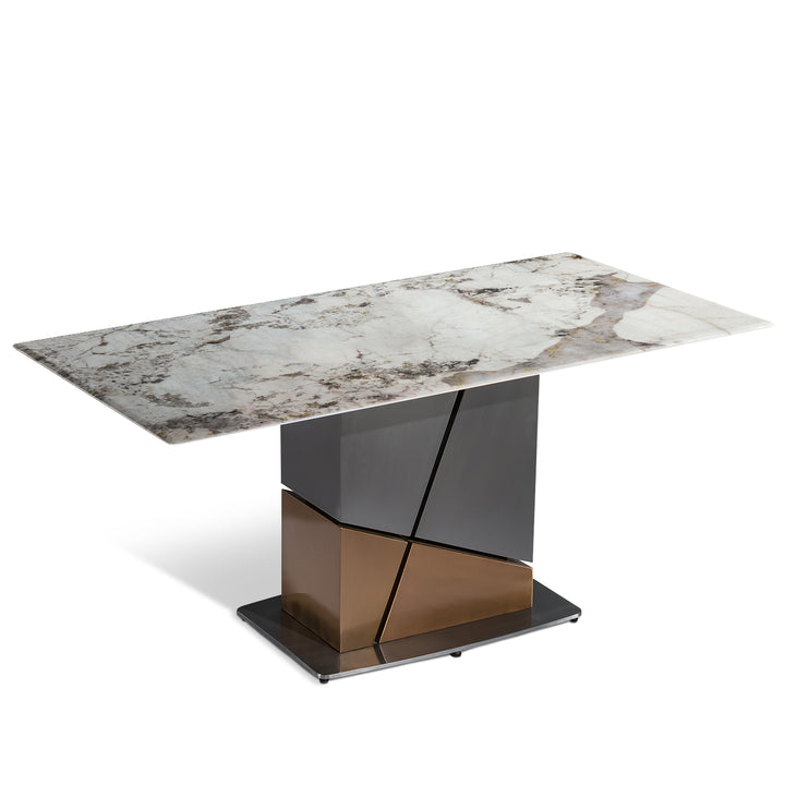 Modern Luxury Stone Dining Table SCULPTURE LUX Panoramic