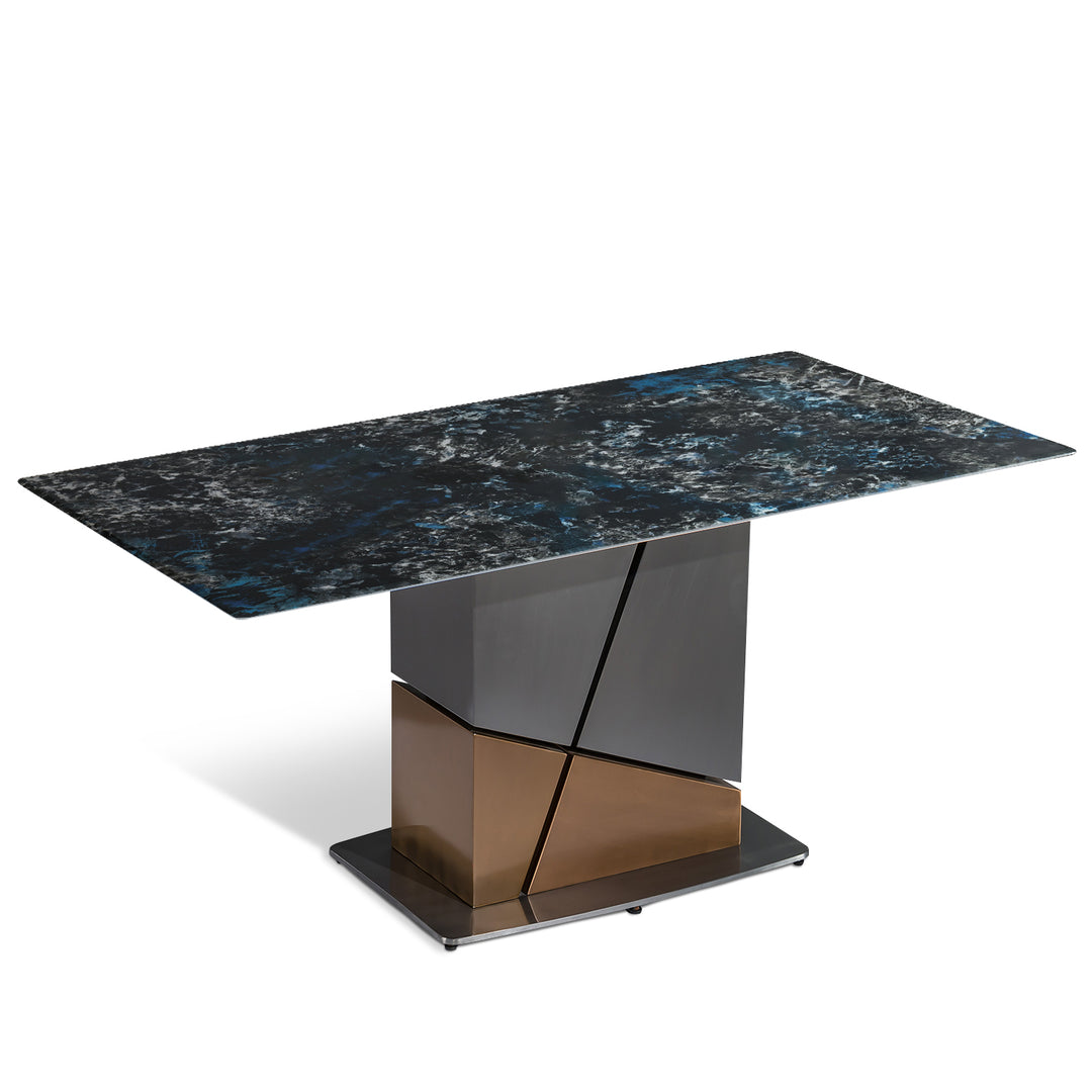Modern Luxury Stone Dining Table SCULPTURE LUX Situational
