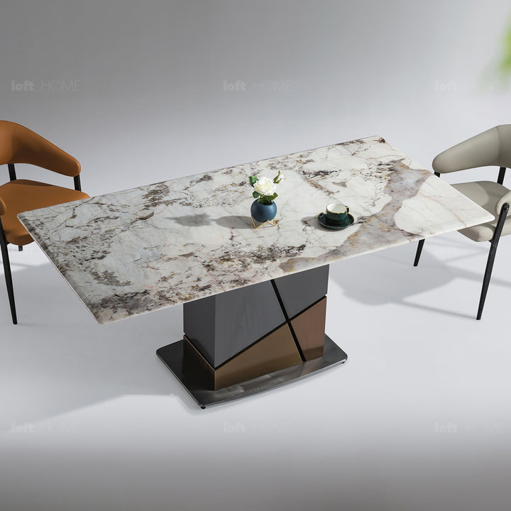 Modern Luxury Stone Dining Table SCULPTURE LUX Color Variant