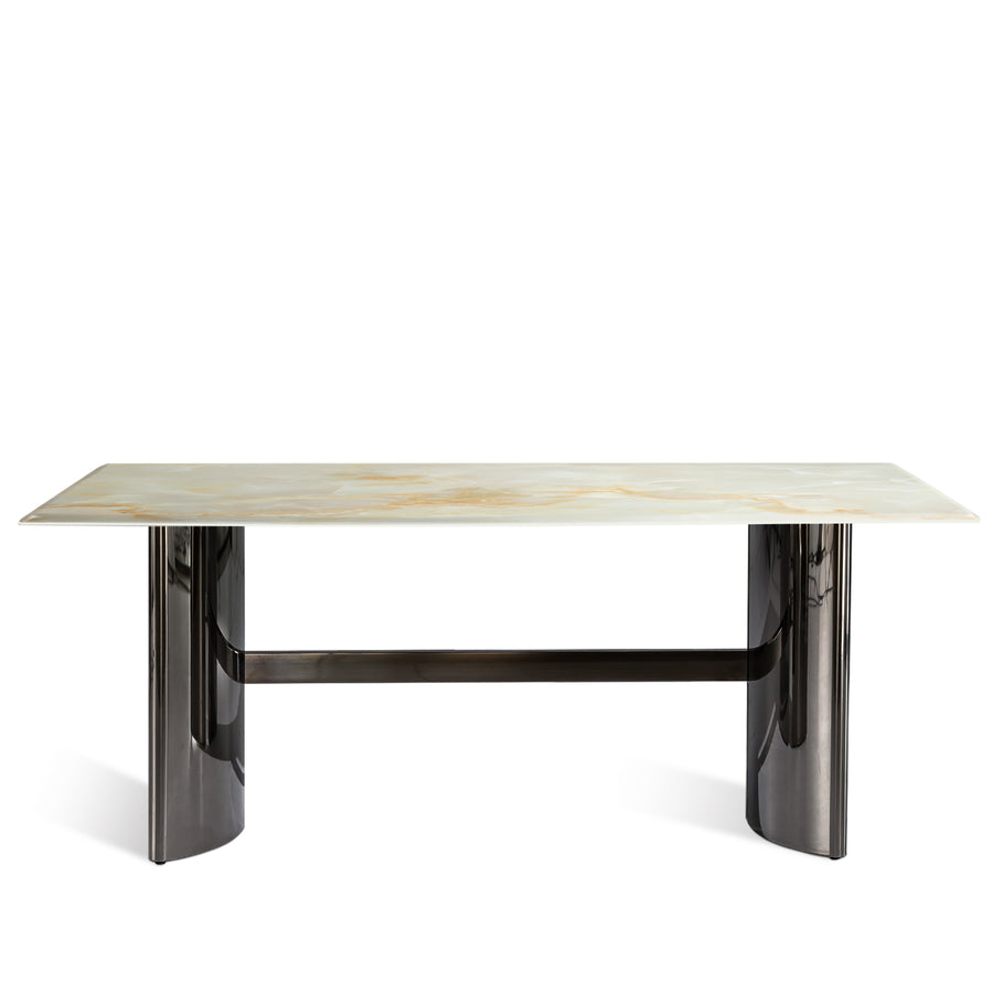 Modern Luxury Stone Dining Table BLITZ LUX White Background