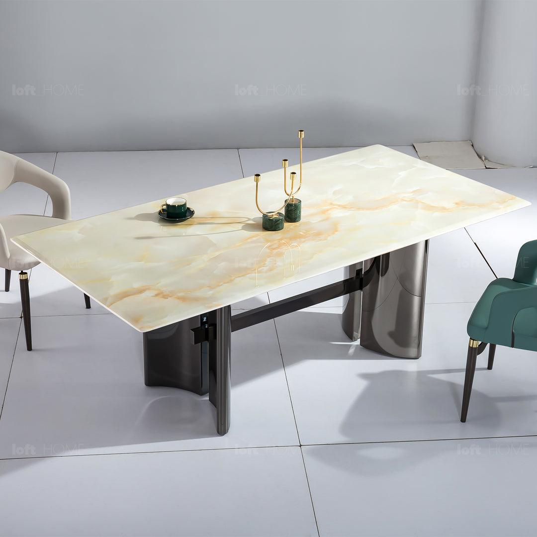 Modern Luxury Stone Dining Table BLITZ LUX Color Variant
