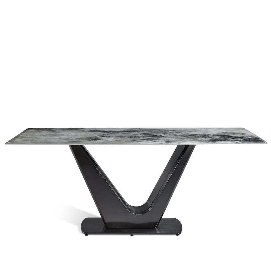 Modern Luxury Stone Dining Table TITAN V LUX White Background