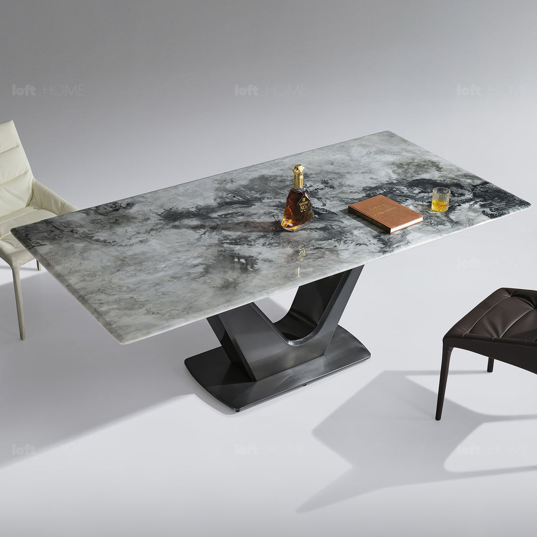 Modern Luxury Stone Dining Table TITAN V LUX Color Variant