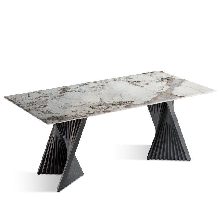 Modern Luxury Stone Dining Table SPIRAL LUX Panoramic