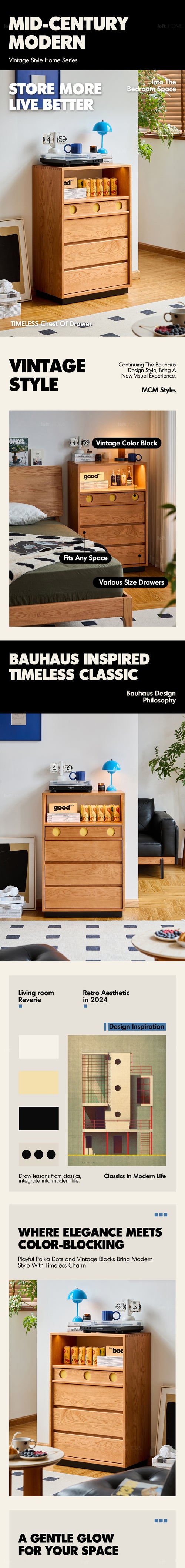 Scandinavian Cherry Wood Chest Of Drawers TIMELESS 4 Good to Know Preview-1