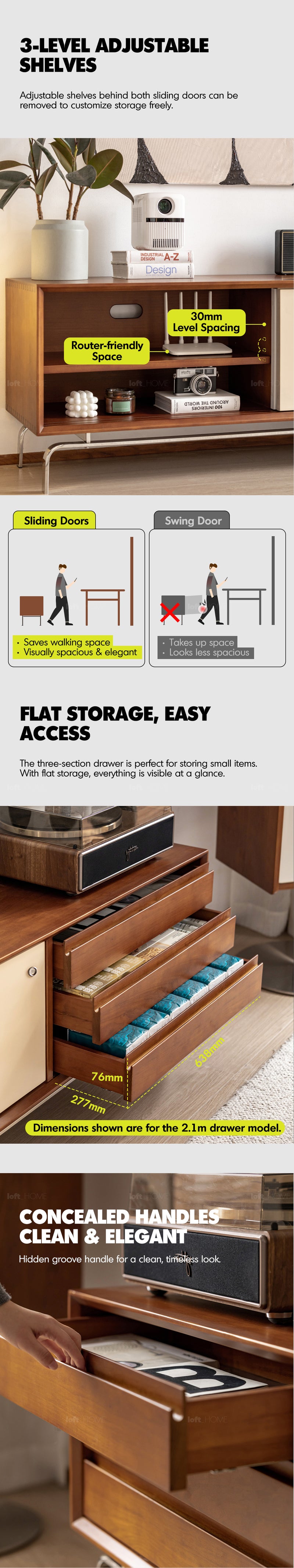 Bauhaus Boxwood Sliding Door TV Console MOONRISE More Details and Instruction_5