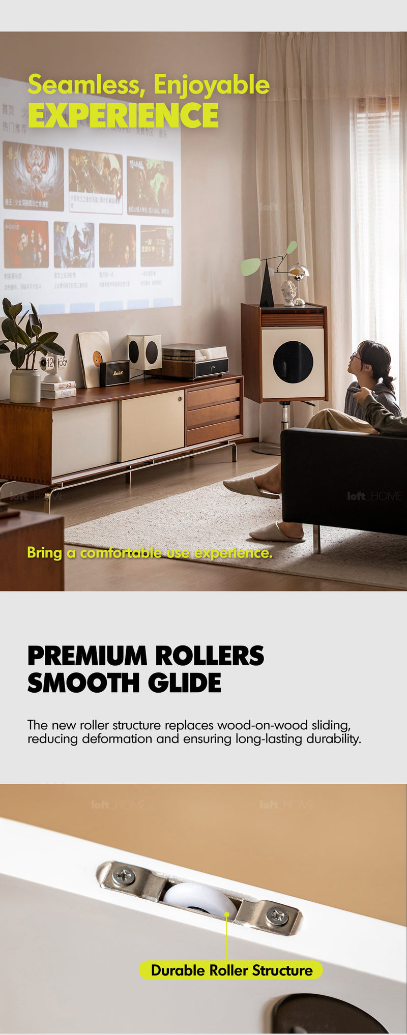Bauhaus Boxwood Sliding Door TV Console MOONRISE More Details and Instruction_6