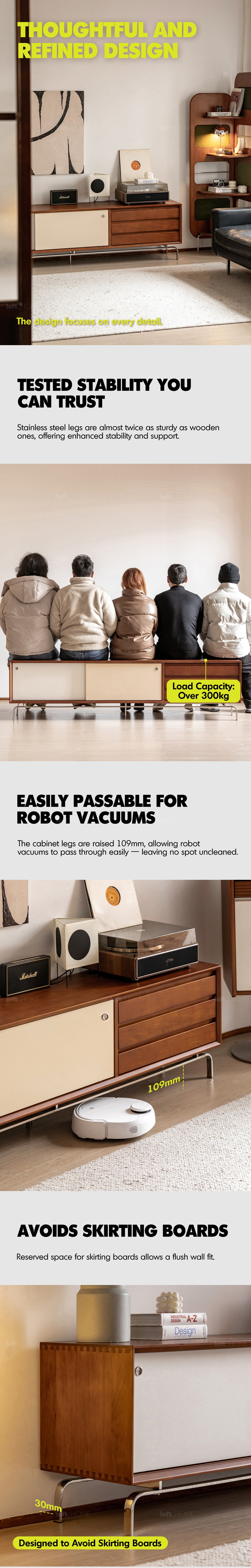 Bauhaus Boxwood Sliding Door TV Console MOONRISE More Details and Instruction_8
