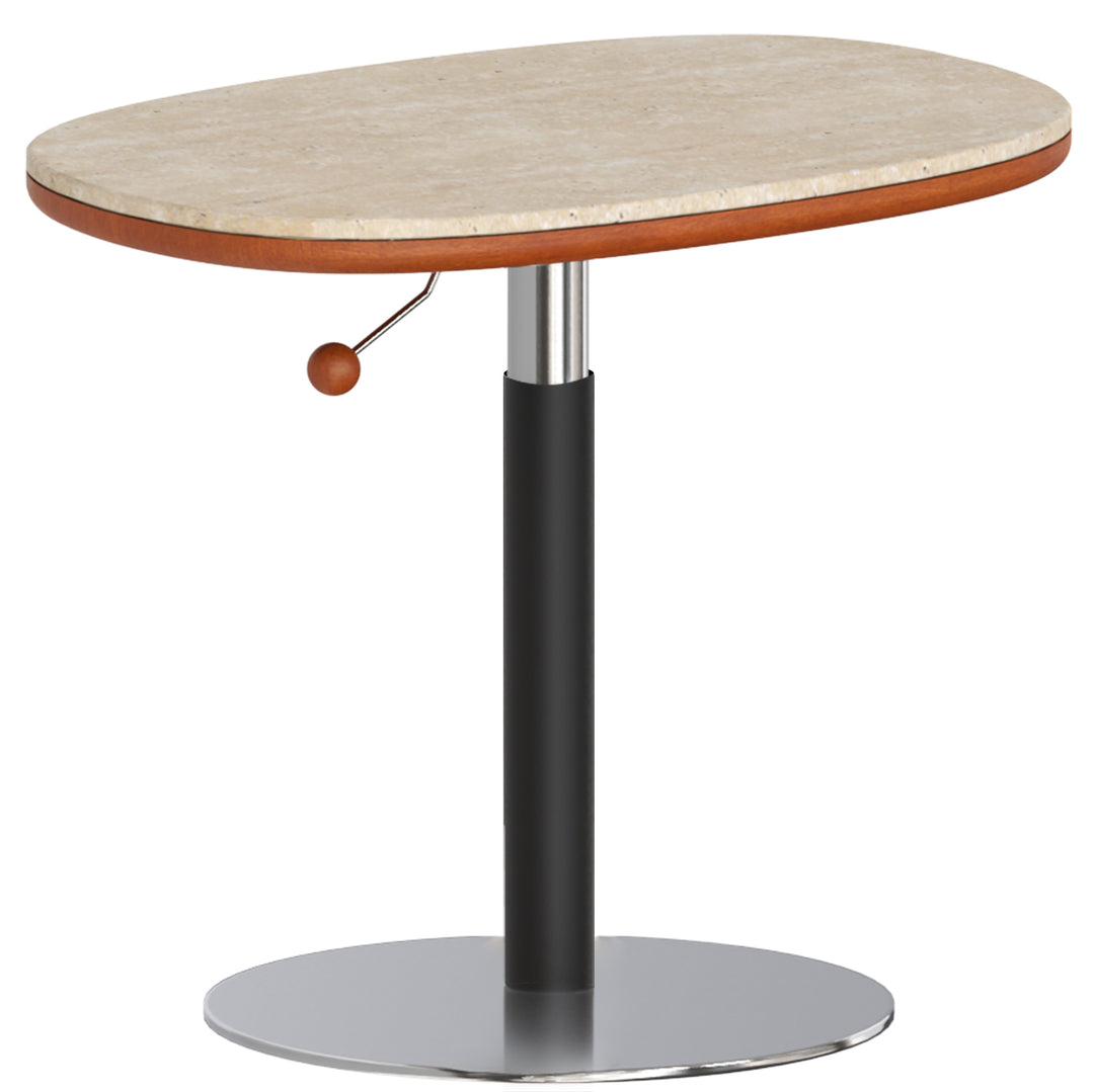 Scandinavian Sintered Stone Height Adjustable Side Table ROMAN