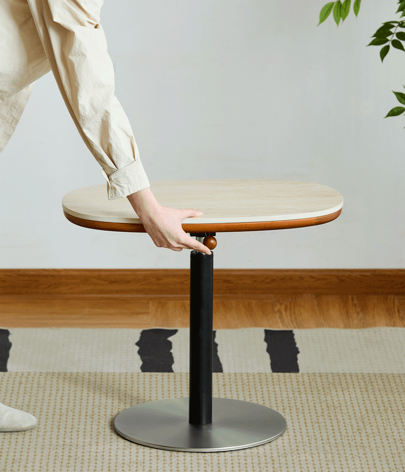 Bauhaus Sintered Stone Boxwood Height Adjustable Side Table ROMAN Good to Know - 2