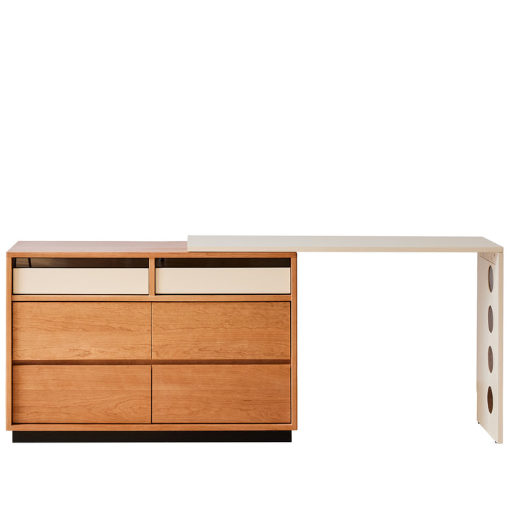 Scandinavian cherry wood dressing table timeless primary product view.