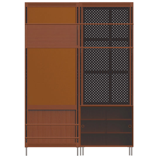 Vintage Boxwood Modular Hanging Wall Shelf System MUSE ENTRYWAY
