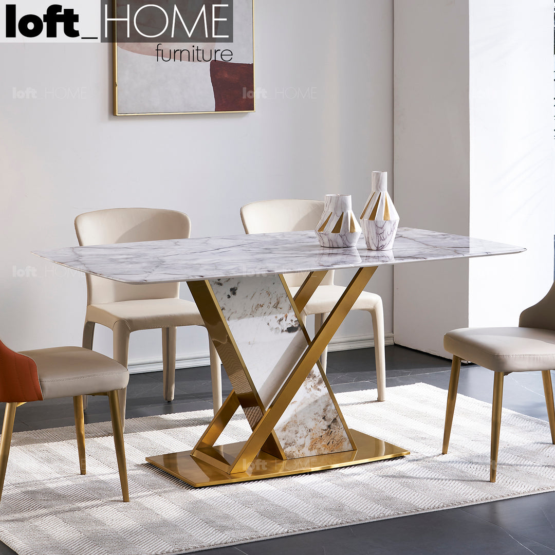 Modern Sintered Stone Dining Table ALEX Primary Product