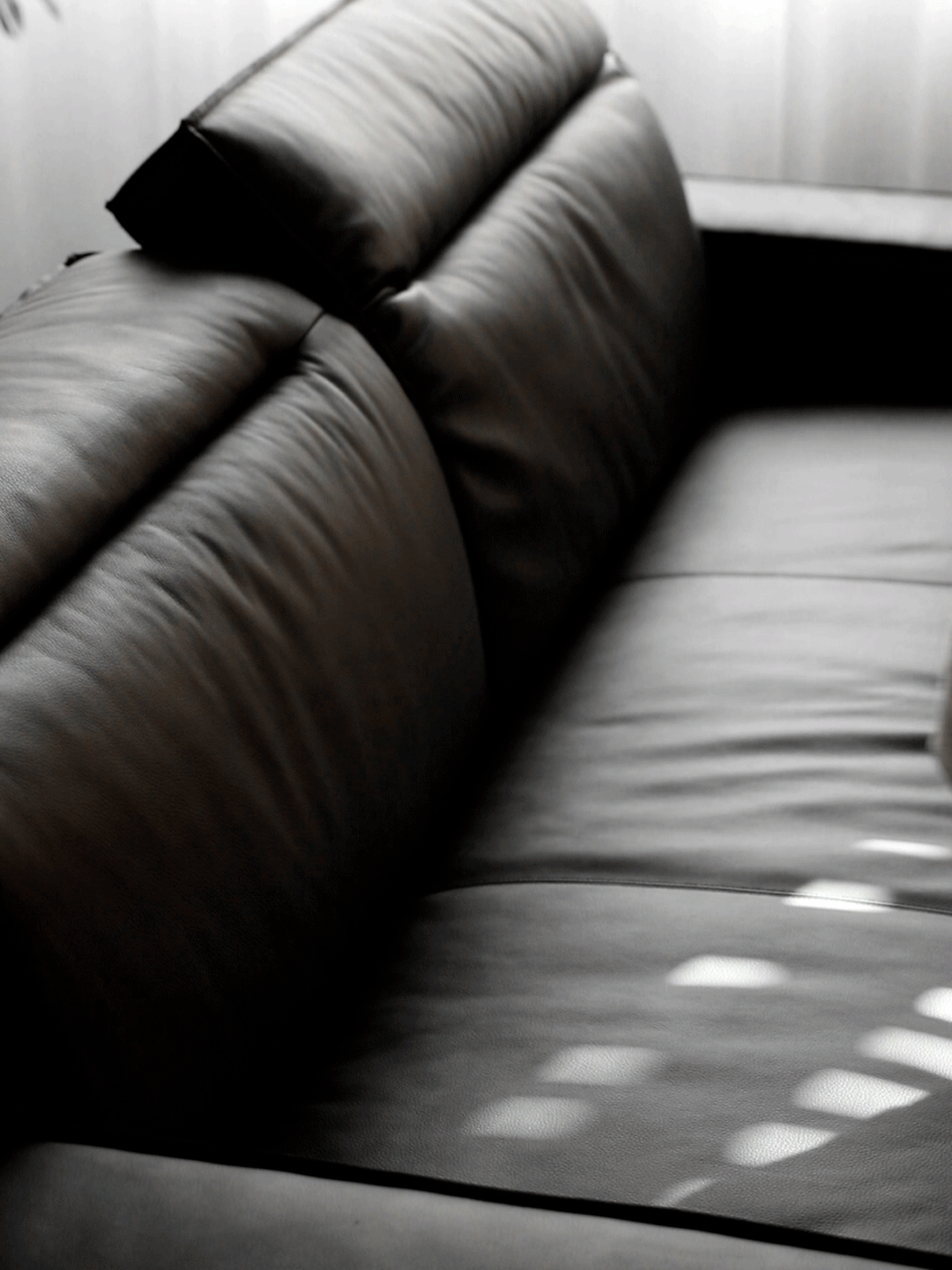 Japandi Genuine Leather 3 Seater Sofa RIVER Good to Know - 9