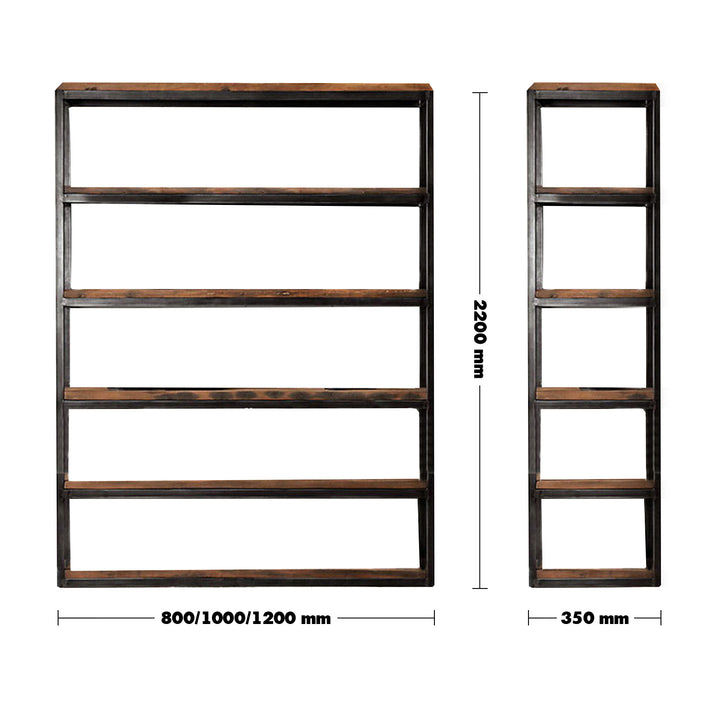 Industrial Steel Shelf Bookshelf MYSTEEL L Size Chart