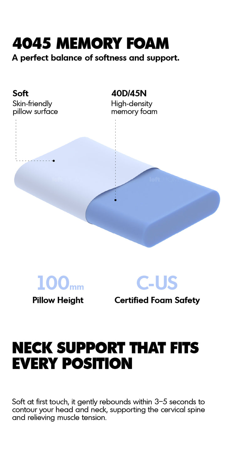 10cm Gel Memory Foam Pillow BLUEBOX N2 Good to Know Preview-3