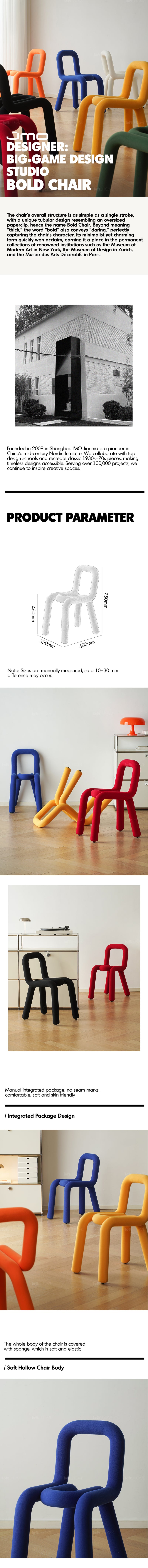 Bauhaus Velvet Fabric Dining Chair BOLD Good to Know Preview-1