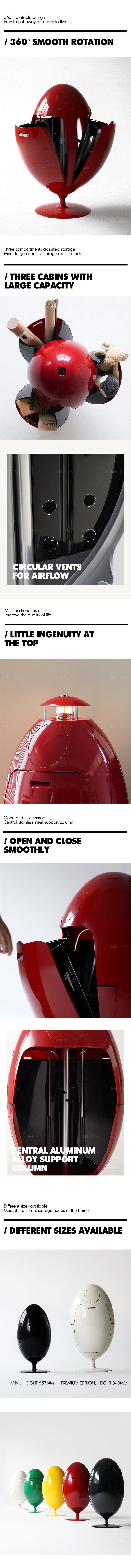 Bauhaus ABS Waste Bin EGG Good to Know - 2