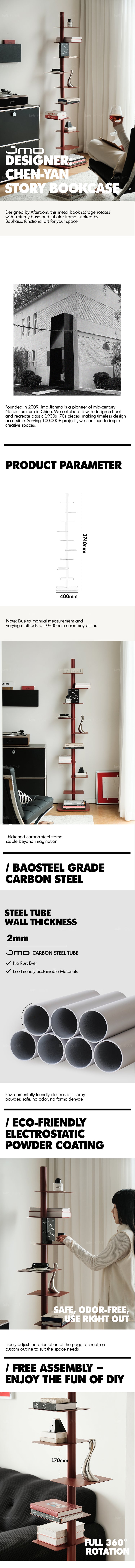 Bauhaus Steel Revolving Bookshelf STACK Good to Know Preview-1