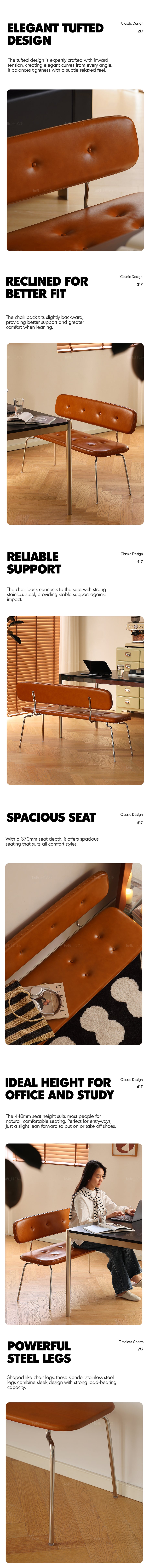 Bauhaus PU Leather Dining Bench With Backrest HERA Good to Know - 2