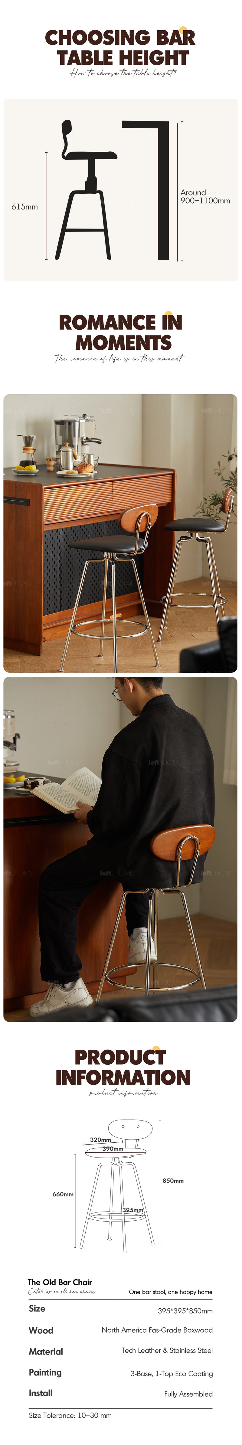 Bauhaus Boxwood Bar Chair THE OLD Good to Know - 2
