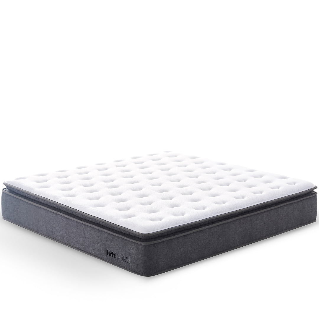 30cm memory foam pocket spring mattress dream in white background.