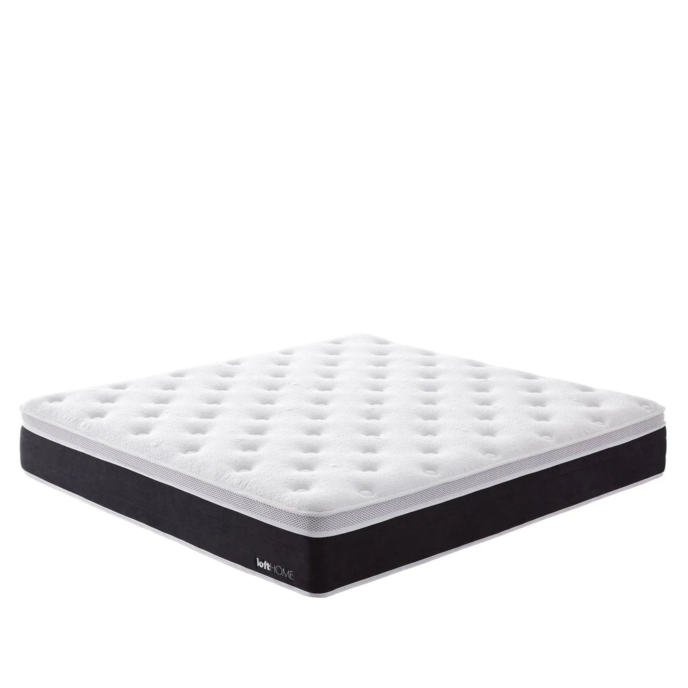 30cm latex pocket spring mattress cloud in white background.