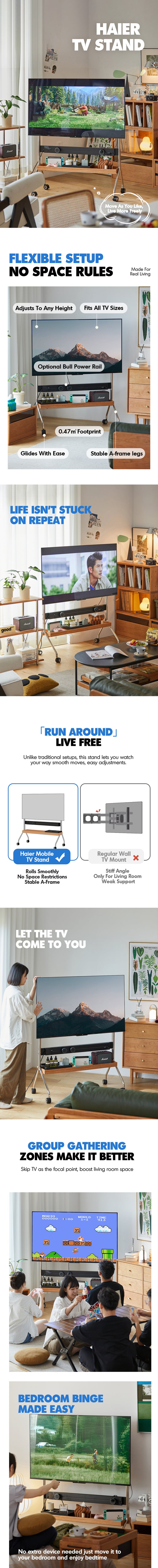 Scandinavian Cherry Wood TV Hanger HAL Good to Know Preview-1
